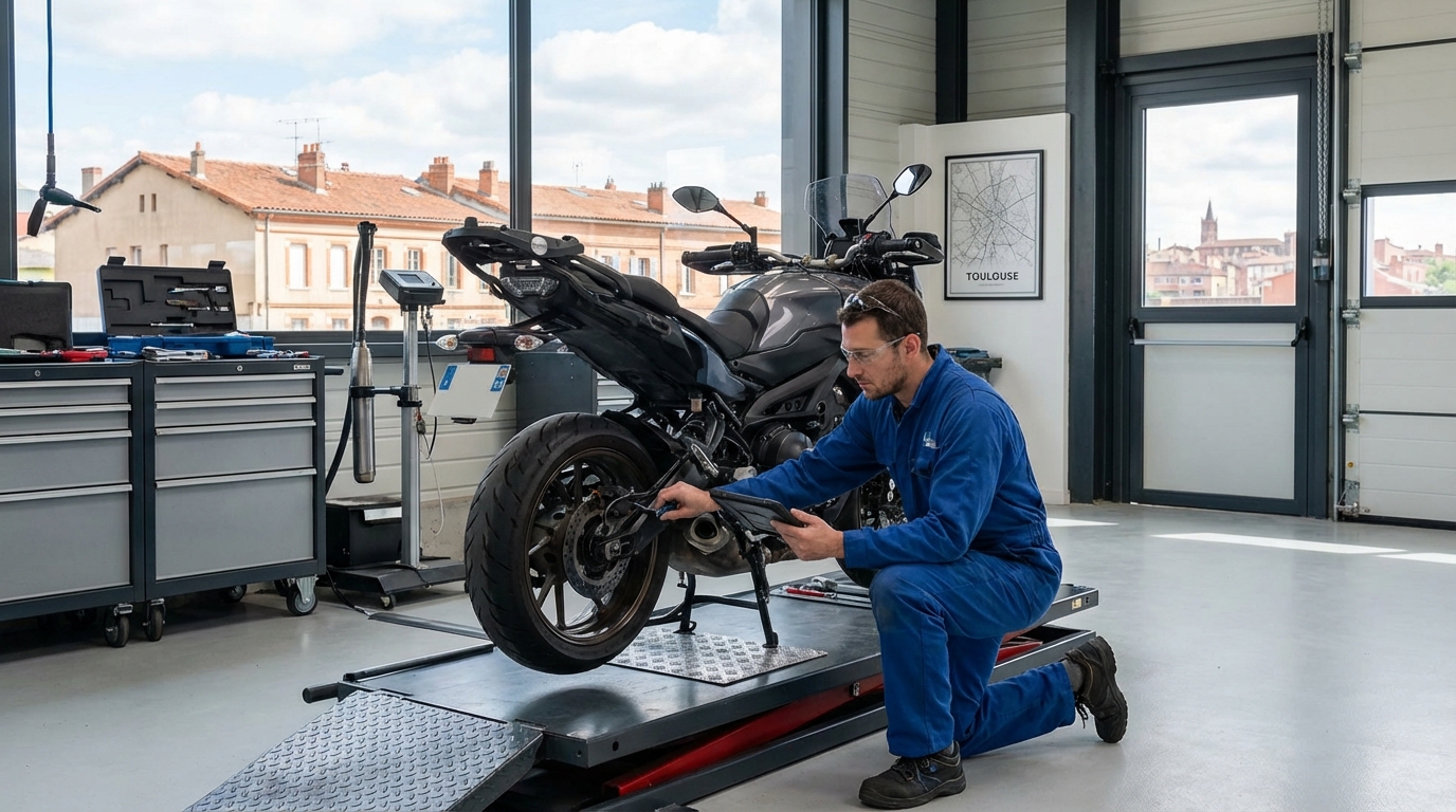 découvrez tout sur le contrôle technique moto à toulouse : prise de rendez-vous, délais à prévoir et les points de contrôle essentiels pour votre sécurité.