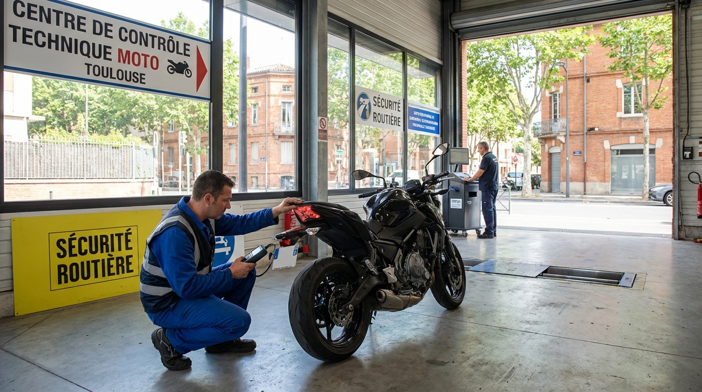 découvrez tout sur le contrôle technique moto à toulouse : prise de rendez-vous, délais à respecter et points contrôlés pour assurer la sécurité de votre deux-roues.