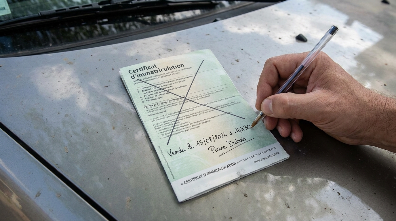 découvrez toutes les informations essentielles à noter sur une carte grise barrée, y compris la date, l'heure et la signature, pour effectuer correctement votre démarche sans erreur.