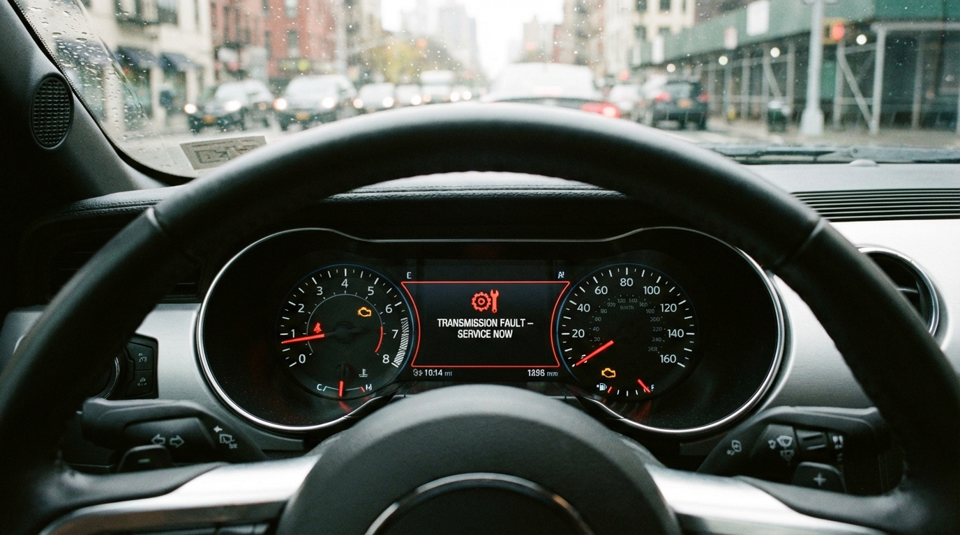 Défaut de boîte de vitesse avec message poursuite route possible, peut-on continuer à rouler ?