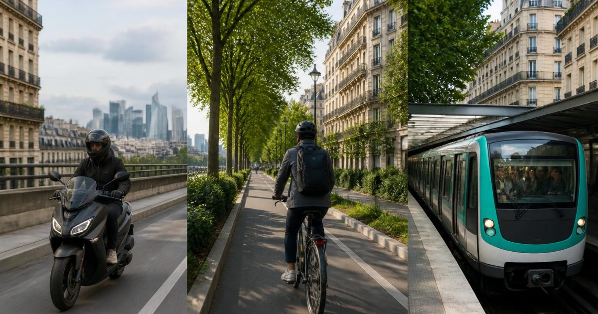 125 vs vélotaf vs métro sur le même trajet Paris 11e — Défense pendant 30 jours : mes relevés