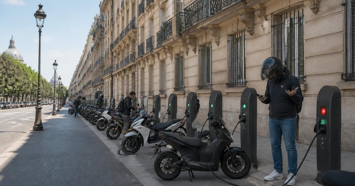 17 bornes de recharge moto testées dans Paris : 6 marchaient, 4 facturaient deux fois