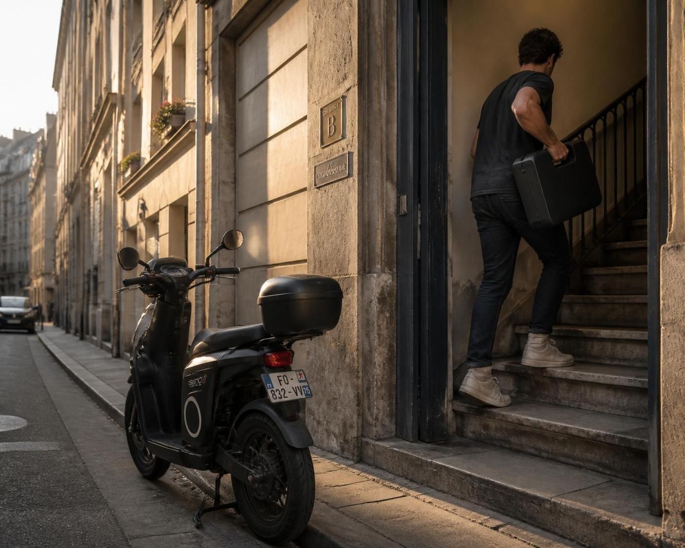 découvrez mon verdict après 8 mois d'utilisation d'un scooter électrique en immeuble sans ascenseur, comparant batterie amovible et batterie fixe pour choisir la meilleure solution.