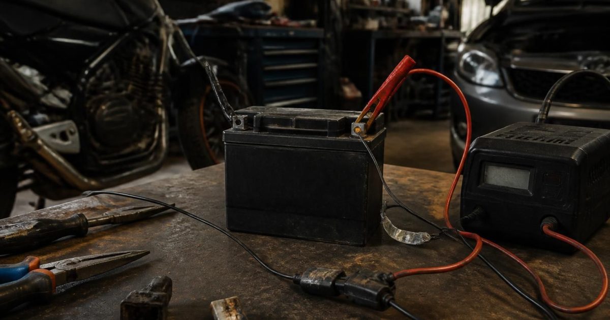 Charger ma batterie moto avec un chargeur voiture : 6 essais, 2 ratés, ce que j&rsquo;ai cassé