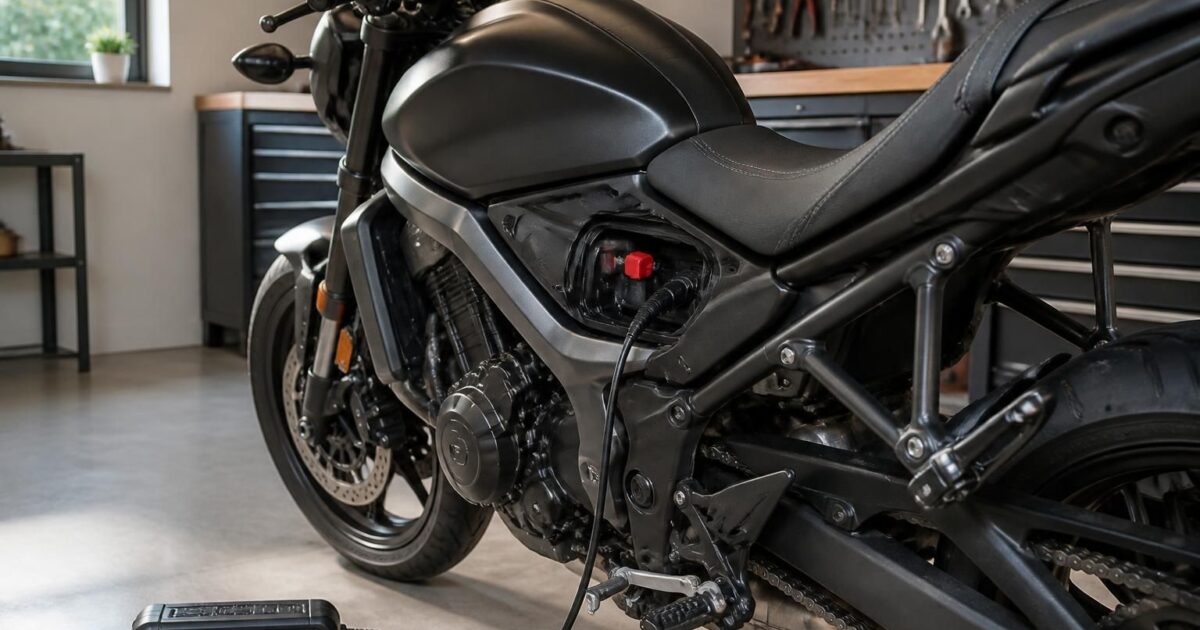 Charger ma batterie moto sans démonter ni débrancher : protocole testé sur 14 mois
