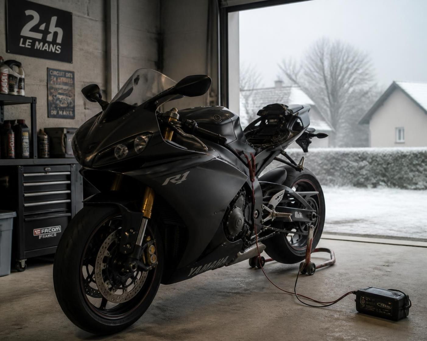 découvrez comment maintenir la charge de votre batterie moto tout l'hiver et ce qu'elle a réellement perdu après 4 ans d'utilisation.